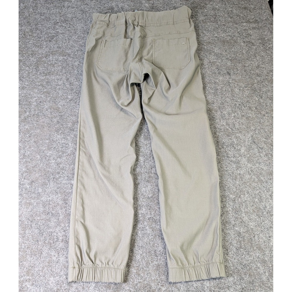 Bevy Flog Jogger Pants Elastic Waist Pockets Ankle Womens Sz30 Greenish Gray EUC - Picture 7 of 14